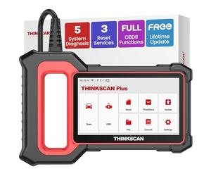 thinkcar THINKSCAN Plus S4 OBD2 Scanner, Car Diagnostic Tool with Engine/Transmission/ABS/SRS/BCM + 28 Reset Services (Choose 3 Free), Car Obd2 Code Reader for Free Update