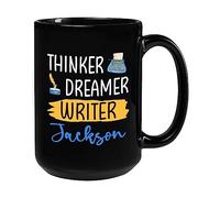 Thinker Dreamer Writer Drinking Cup Ceramic Coffee Mug Durable Travel Mug Novelty Gift Foe Christmas Birthdays Anniversary Celebration 330Ml