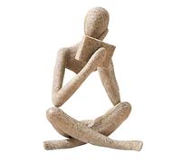 Thinker Reading Statues for Home Decor Modern Shelf Decor Abstract Sculptures Bookshelf Resin Figurines for Living Room Coffee Table Decorations Gifts Wome Ornament Set (One Size)