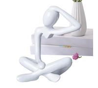 Thinker Sculpture - Abstract Figure Sculpture,Thinker Statue Ornaments, Abstract Style, Living Room Dining Desk Decoration