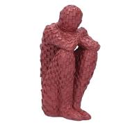 Thinker Statue Crafts Thinker Inspired Decorative Statue Ornaments Modern Style Simple Thinking Man Resin Abstract Thinker Male Figurines Fine Art Sculpture For Home Office Desktop Decor(A)