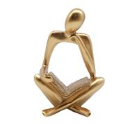 Thinker Statue Decorative Reading Statue - Abstract Statue Figures Resin Figures For Home Decor | Aesthetic Table Decor For Offices, Bookshelves, Showcases, Friends