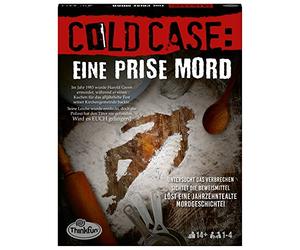 ThinkFun - 76465 - Cold Case: A Pinch of Murder. The second cold case crime in your own home. Who finds the killer? A puzzle game for one or in a group from 14 years, green