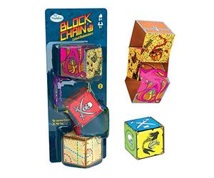 ThinkFun Block Chain Pirates Challenge Logic Brain Game Puzzle and STEM Toy for Kids Age 8 Years Up