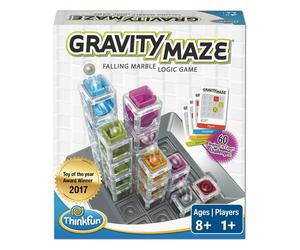 ThinkFun Gravity Maze - Falling Marble Logic Game - Challenging STEM Toy for