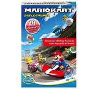 ThinkFun - Mario Kart Logic Game: Find Out Who Wins the Race with 40 Tasks (Beginner to Expert), 1 Game Board, 5 Mario Racers, 5 Item Tiles