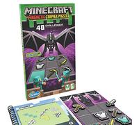 ThinkFun Minecraft Magnetic Travel Puzzle Challenge - Logic Brain Game and STEM Toy for Kids and Adults Age 8 Years Up