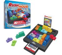 ThinkFun Rush Hour (2025 Edition) - Traffic Jam Logic Puzzle Game with 40 Challenges, STEM Brain Teaser for Kids Age 8+ & Adults, Travel-Friendly