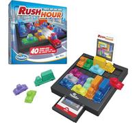 ThinkFun Rush Hour (2025 Edition) - Traffic Jam Logic Puzzle Game with 40 Challenges, STEM Brain Teaser for Kids Age 8+ & Adults, Travel-Friendly