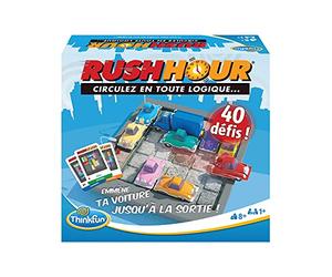 ThinkFun - Rush Hour - Logic Game - Puzzle - Bottling - 40 Challenges - 4 Levels - 1 Player or Above - Ages 8 - Ravensburger - 76302 - Unisex - French Version