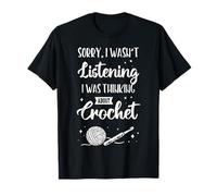 Thinking About Crochet Funny Crochet Lover T-Shirt