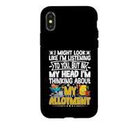 Thinking About My Allotment Funny Garden Gardening Lover Case for iPhone X/XS