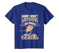 Thinking About My Gerbil Desert Rat Rodent Owners Gerbil T-Shirt, Youth, Royal Blue, 4T