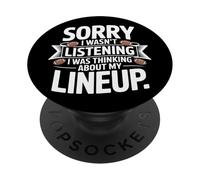 Thinking About My Lineup Funny Football PopSockets Adhesive PopGrip