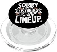 Thinking About My Lineup Funny Football PopSockets PopGrip for MagSafe