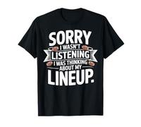Thinking About My Lineup Funny Football T-Shirt