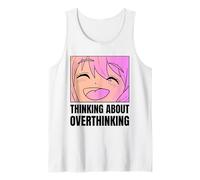 Thinking About Overthinking (Funny Anime Graphic) Tank Top