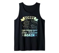 Thinking About Sea Turtles Again Funny Ocean Love Design Tank Top