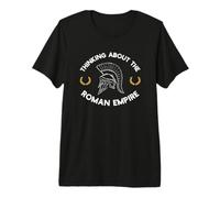 Thinking About The Roman Empire Rome Meme Roman Soldier Joke Premium T-Shirt