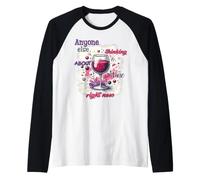Thinking About Wine Right Now Humorous Design Raglan Baseball Tee