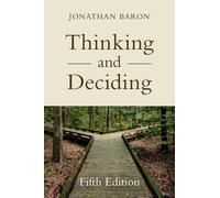 Thinking and Deciding Baron Paperback Cambridge University Press 5e
