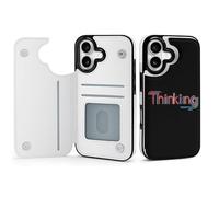 Thinking Cell Phone Flip Case Compatible with iPhone 17/17 Air/17 Pro/17 Pro Max Soft Protective Shell