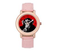 Thinking Chimp Monkey Women's Custom Watch Fashion Soft Strap Wristwatches Gifts for Birthdays Valentine's Day