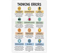 Thinking Errors Cognitive Distortions Canvas Wall Art Mental Health