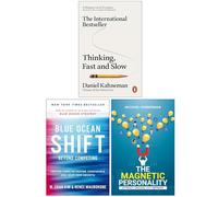 Thinking Fast and Slow, Blue Ocean Shift & The Magnetic Personality 3 Books Collection Set