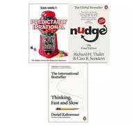 Thinking, Fast and Slow,Nudge,Predictably Irrational 3 Books Collection Set