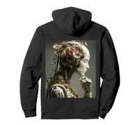 Thinking Floral Android Cybernetic Botany Pullover Hoodie