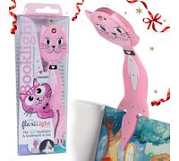 Thinking Gifts Flexilight Pals, Book Light & Bookmark for Kids - Cat | 2 Batteries Included, Book Light for Kids, Clip On Reading Light, 2in1 Light & Bookmark, Small & Lightweight with Soft Glow