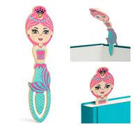 Thinking Gifts Flexilight Pals, Book Light & Bookmark for Kids - Mermaid | 2 Batteries Included, Book Light for Kids, Clip On Reading Light, 2in1 Light & Bookmark, Small & Lightweight with Soft Glow