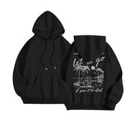 Thinking Hoodie with Long Sleeves and Graphic Print for Men and Women, Casual, Comfortable, for Everyday Wear, Spring and Autumn Fashion Fleece Jackets, black, XL