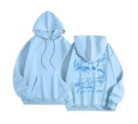 Thinking Hoodie with Long Sleeves and Graphic Print for Men and Women, Casual, Comfortable, for Everyday Wear, Spring and Autumn Fashion Fleece Jackets, blue, XL