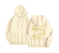Thinking Hoodie with Long Sleeves and Graphic Print for Men and Women, Casual, Comfortable, for Everyday Wear, Spring and Autumn Fashion Fleece Jackets, beige, L