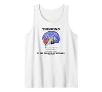Thinking is My Modus Operandi Human Brain Tank Top