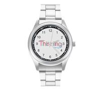 Thinking Men's Wrist Watches Stainless Steel Strap Minimalist Business Quartz Watch for Daily Wear