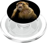 Thinking Monkey Funny Meme Cute Primate Focused Artwork PopSockets PopGrip for MagSafe