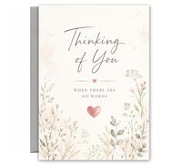 Thinking of You Card Floral Support Sympathy Card SYM29