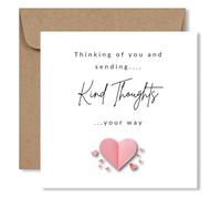 Thinking of You Card | Gratitude and Appreciation | “Sending Kind Thoughts Your Way” | Encouragement and Support | Heartfelt Card