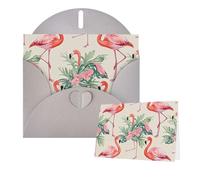 Thinking of You Cards 15 x 10cm Thank You Card with Envelope Watercolor Flamingo Greeting Card Blank Note Cards for All Occasions