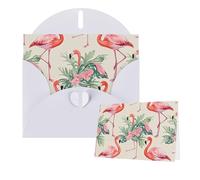 Thinking of You Cards 15 x 10cm Thank You Card with Envelope Watercolor Flamingo Greeting Card Blank Note Cards for All Occasions