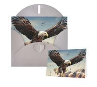 Thinking of You Cards Birthday Cards with Envelopes An eagle flies over Blank Cards for All Occasions Happy Birthday Anniversary Greeting Card for Wedding Invitations Thank You Note 10x15 cm
