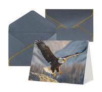 Thinking of You Cards Birthday Cards with Envelopes Bald Eagle Flying Blank Cards for All Occasions Happy Birthday Anniversary Greeting Card for Wedding Invitations Thank You Note