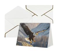 Thinking of You Cards Birthday Cards with Envelopes Bald Eagle Flying Blank Cards for All Occasions Happy Birthday Anniversary Greeting Card for Wedding Invitations Thank You Note