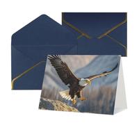 Thinking of You Cards Birthday Cards with Envelopes Bald Eagle Flying Blank Cards for All Occasions Happy Birthday Anniversary Greeting Card for Wedding Invitations Thank You Note