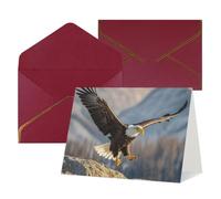 Thinking of You Cards Birthday Cards with Envelopes Bald Eagle Flying Blank Cards for All Occasions Happy Birthday Anniversary Greeting Card for Wedding Invitations Thank You Note