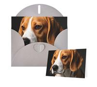 Thinking of You Cards Birthday Cards with Envelopes Cute Beagle Dogs Blank Cards for All Occasions Happy Birthday Anniversary Greeting Card for Wedding Invitations Thank You Note 10x15 cm