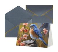 Thinking of You Cards Birthday Cards with Envelopes Eastern Bluebird Blank Cards for All Occasions Happy Birthday Anniversary Greeting Card for Wedding Invitations Thank You Note